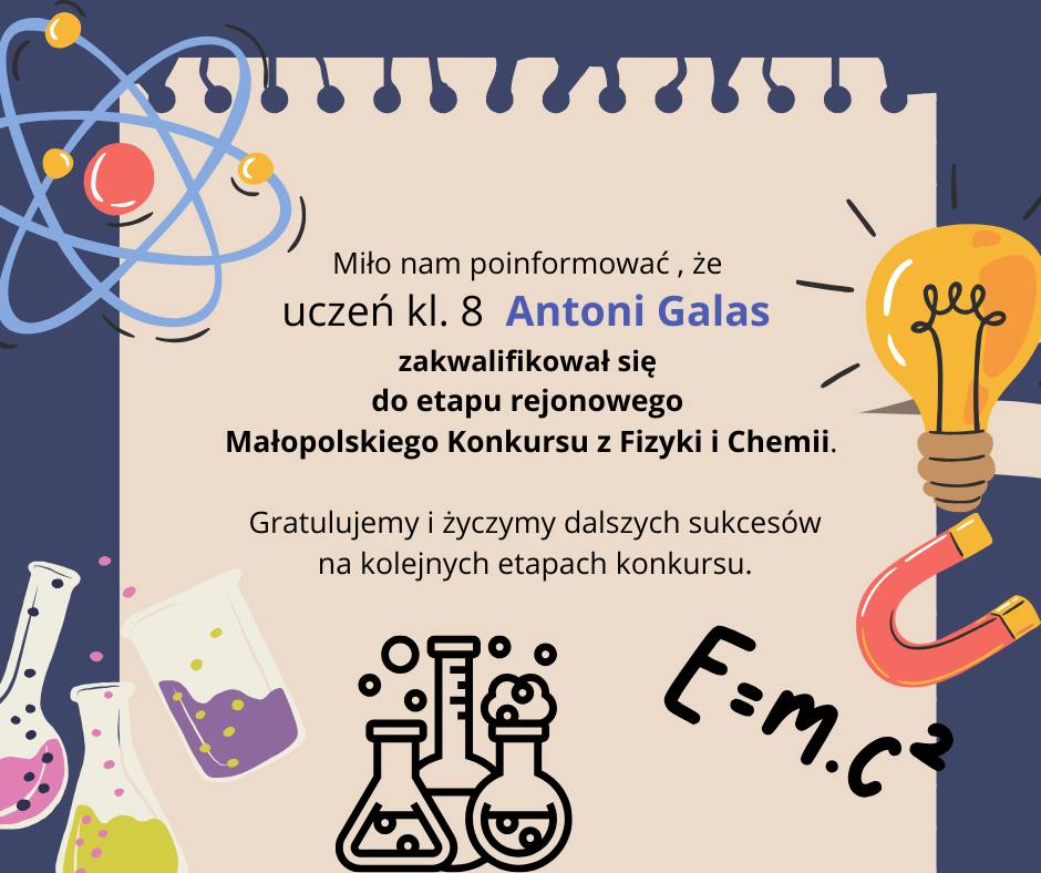Kolejny sukces naszego ucznia