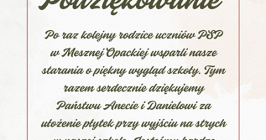 Podziękowanie!