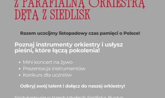 Warsztaty muzyczne z Parafialną Orkiestrą  Dętą z Siedlisk już 20 listopada!