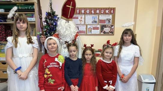 Wizyta Świętego Mikołaja w naszej szkole.