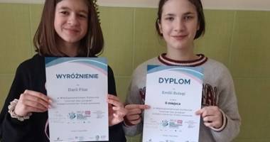 Międzypowiatowy konkurs “Internet bez pułapek” w kategorii uczniowie klas 7-8 szkoły podstawowej.