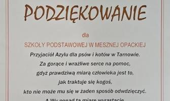 Serdeczne podziękowania!