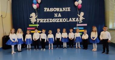 Pasowanie na Przedszkolaka w grupie młodszej